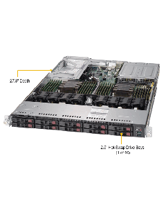 Supermicro 1U Rackmount Server SYS-1029U-E1CR25M Scalable Processors