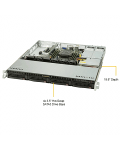 Supermicro 1U Rackmount Server SYS-5019P-MR Scalable Processors